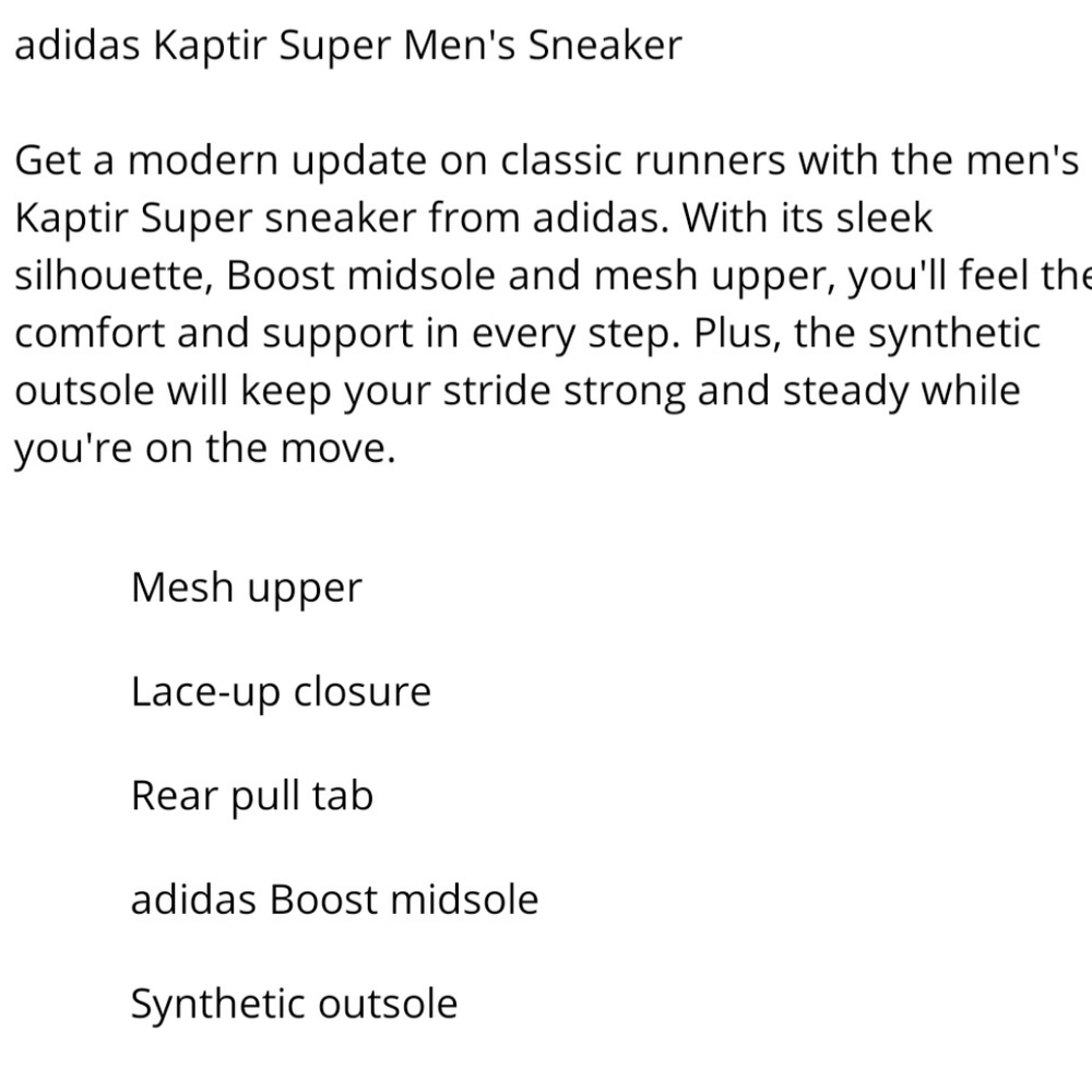 ADIDAS Kaptir Super Running Shoes - Picture 14 of 14